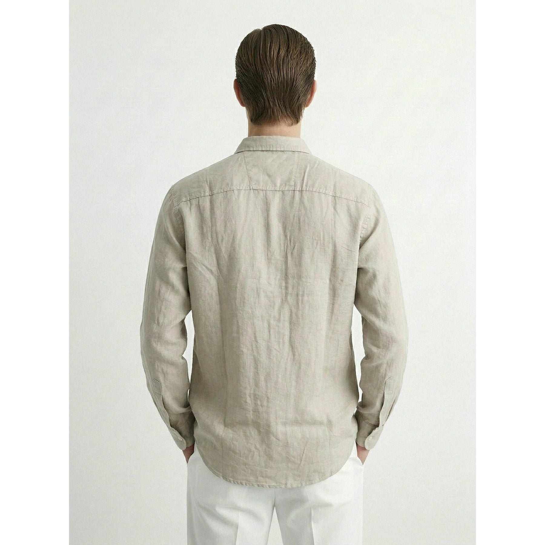 Ivory Linen Oversized Shirt | Montivo Pakistan