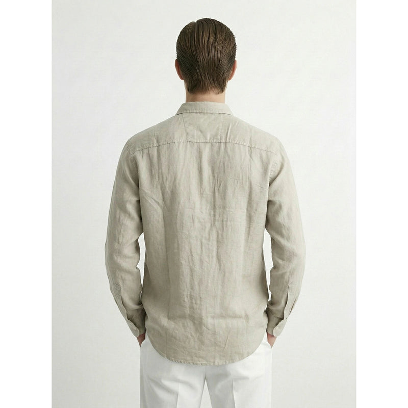 Ivory Linen Oversized Shirt | Montivo Pakistan