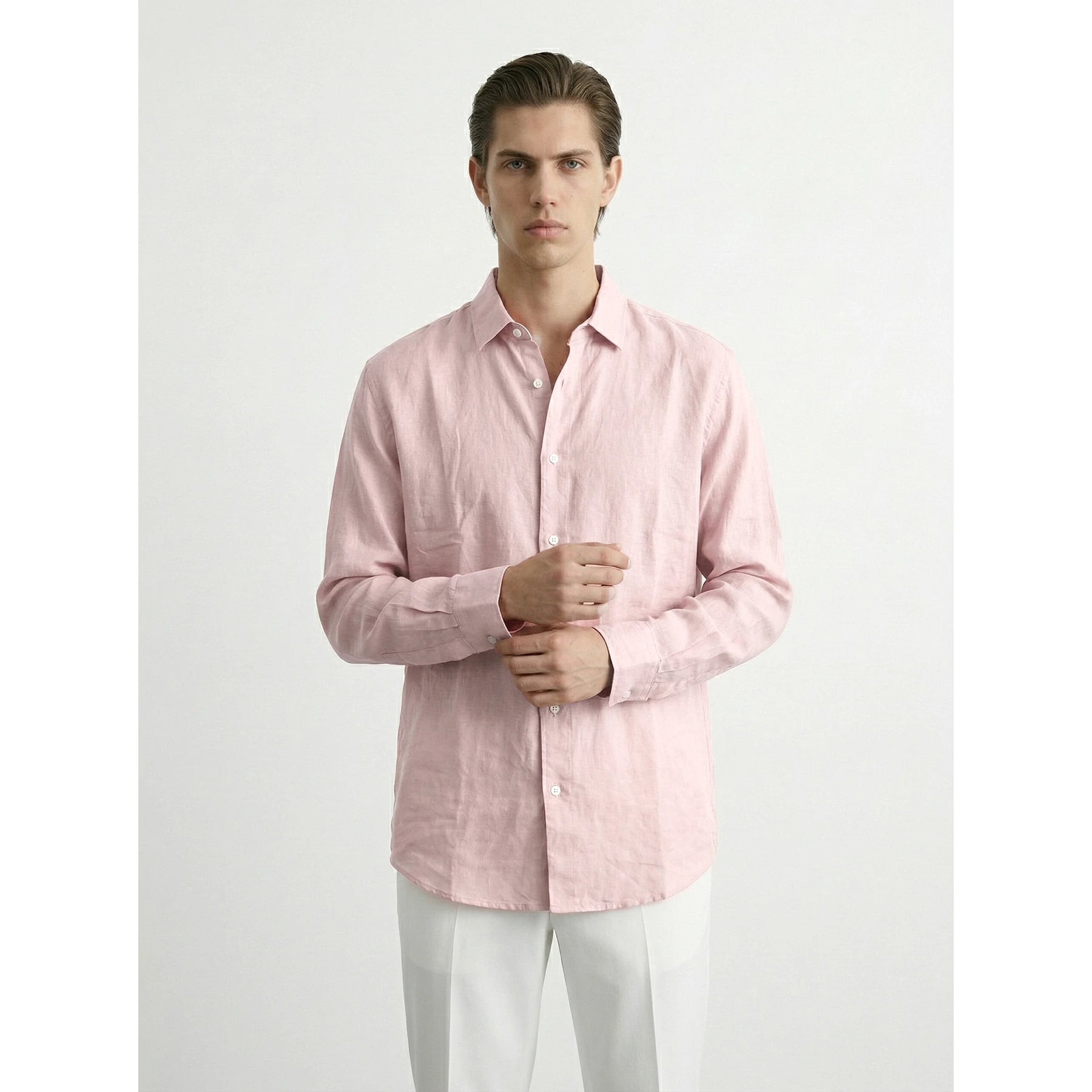 Pink Linen Oversized Shirt | Montivo Pakistan