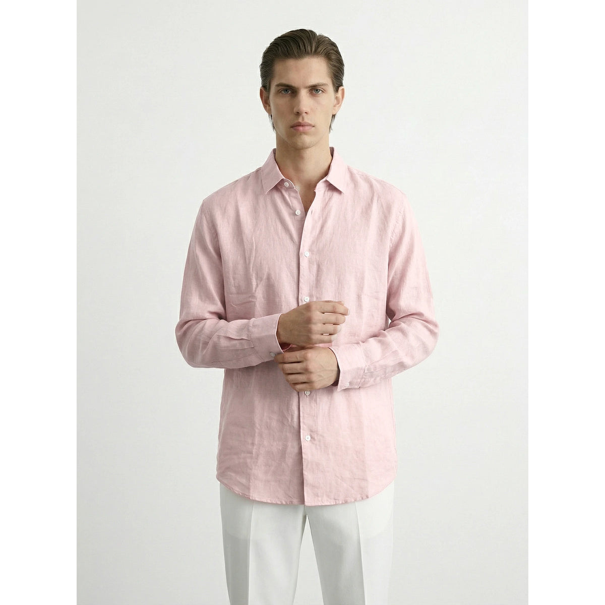 Pink Linen Oversized Shirt | Montivo Pakistan