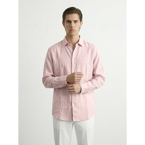 Pink Linen Oversized Shirt | Montivo Pakistan