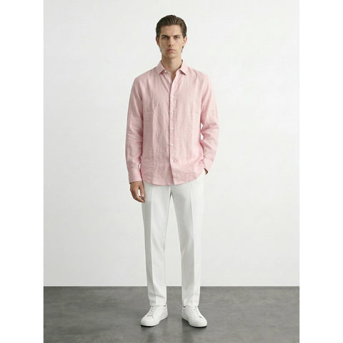 Pink Linen Oversized Shirt | Montivo Pakistan