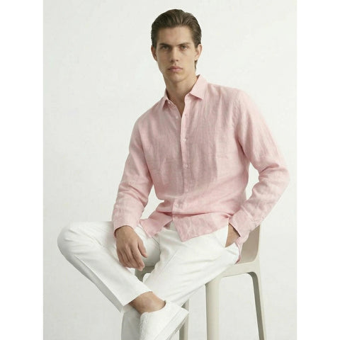 Pink Linen Oversized Shirt | Montivo Pakistan