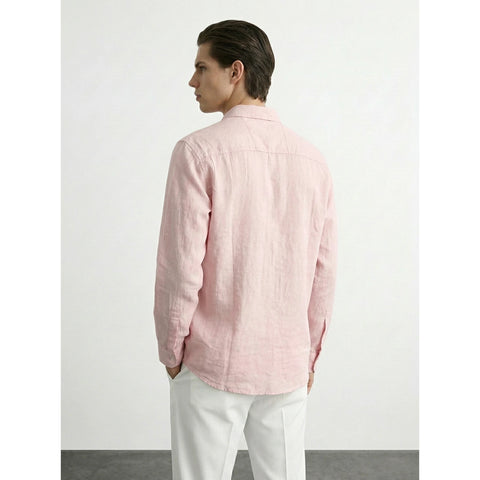 Pink Linen Oversized Shirt | Montivo Pakistan