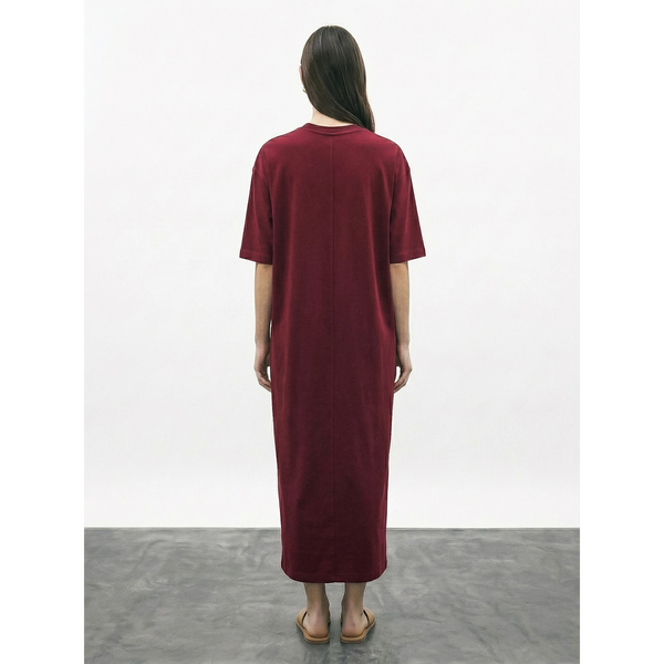 Burgundy Oversized Maxi Dress | Montivo Pakistan