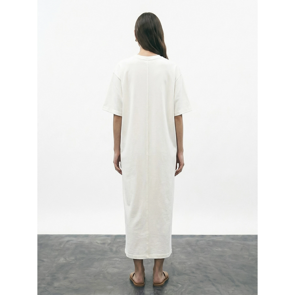 Off-White Oversized Maxi Dress | Montivo Pakistan