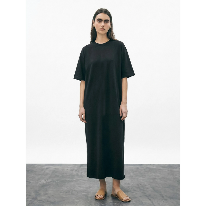 Black Oversized Maxi Dress | Montivo Pakistan