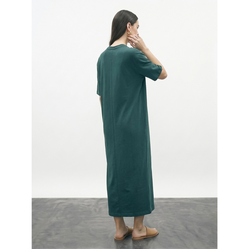 Teal Oversized Maxi Dress | Montivo Pakistan