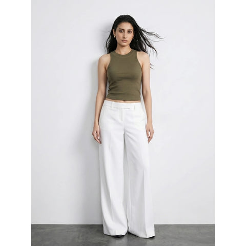 Olive Ribbed Tank Top | Montivo Pakistan