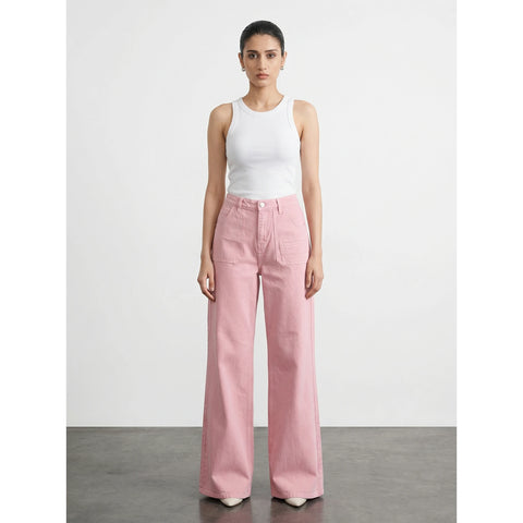 Pink Wide Leg Jeans | Montivo Pakistan