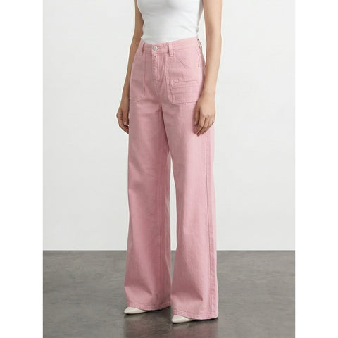 Pink Wide Leg Jeans | Montivo Pakistan