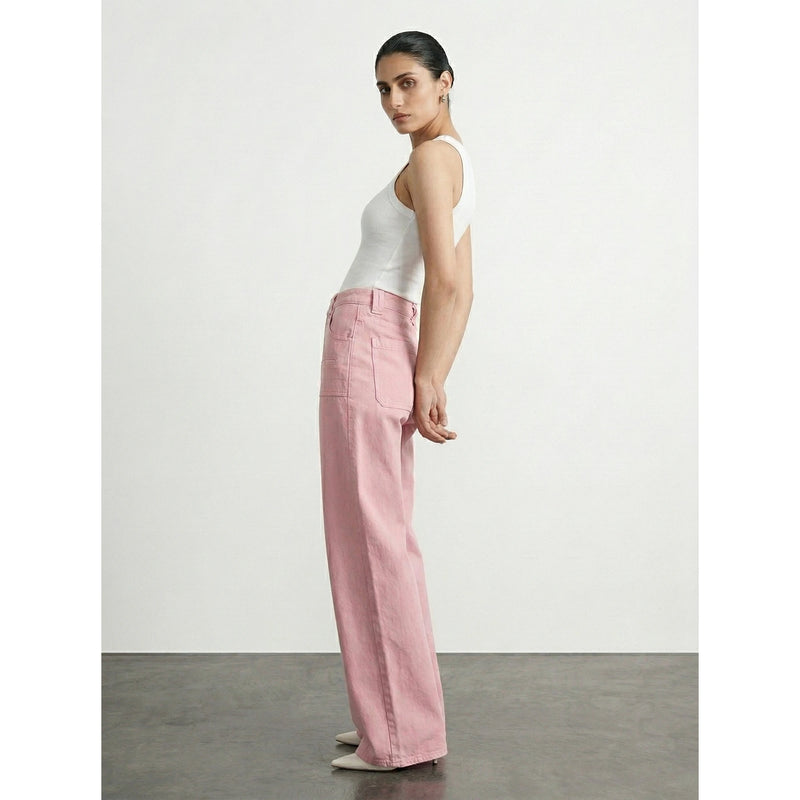 Pink Wide Leg Jeans | Montivo Pakistan