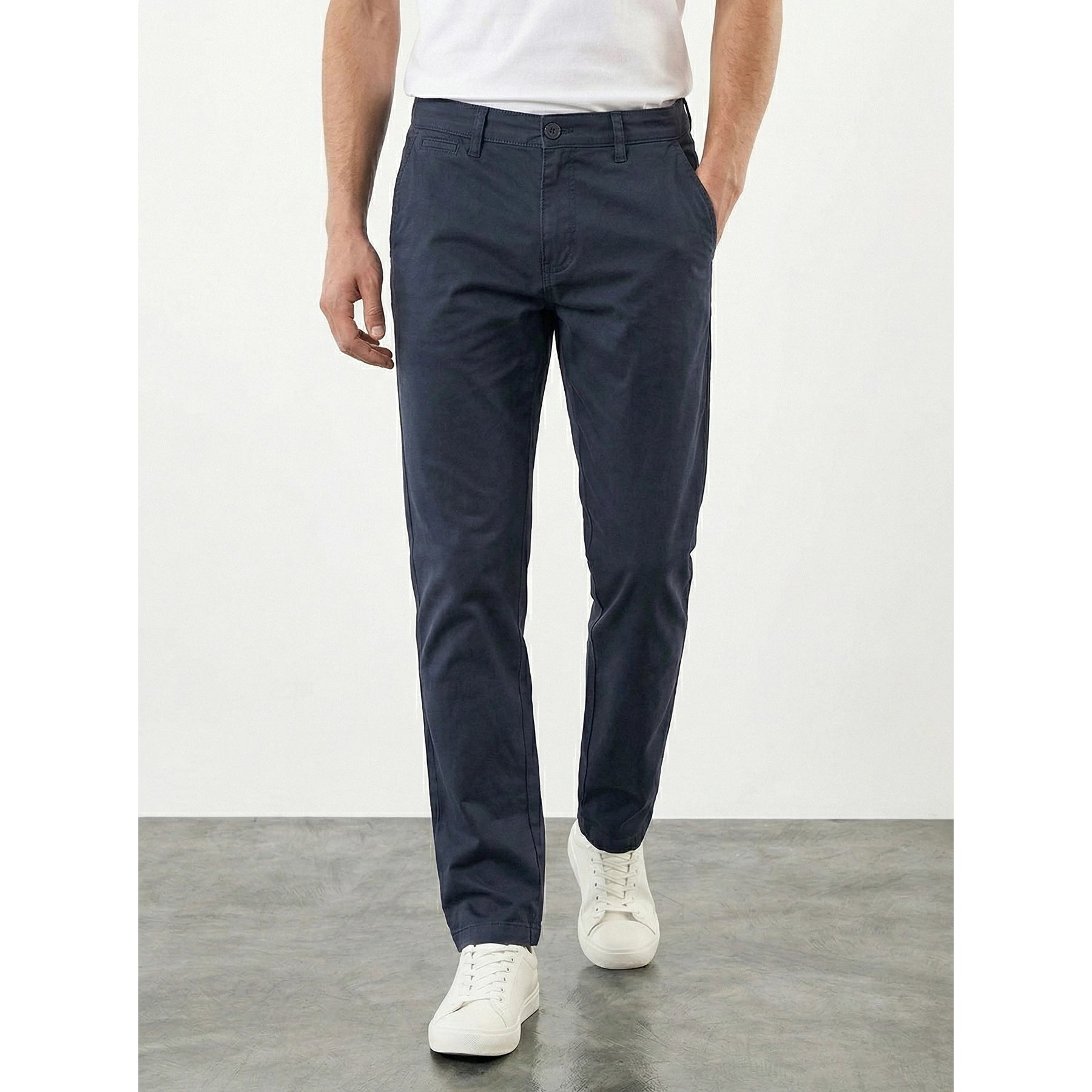 Navy Straight Fit Chinos | Montivo Pakistan