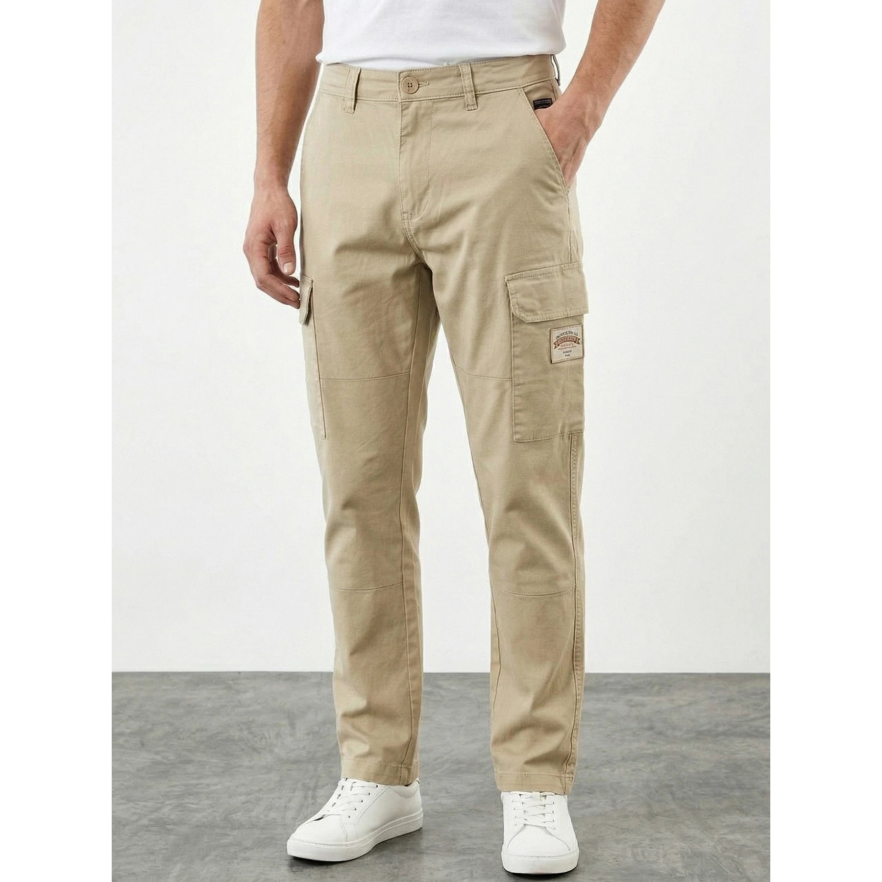 Beige Cargo Chinos | Montivo Pakistan