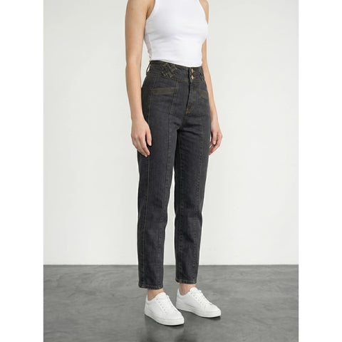 Charcoal Straight Leg Jeans | Montivo Pakistan