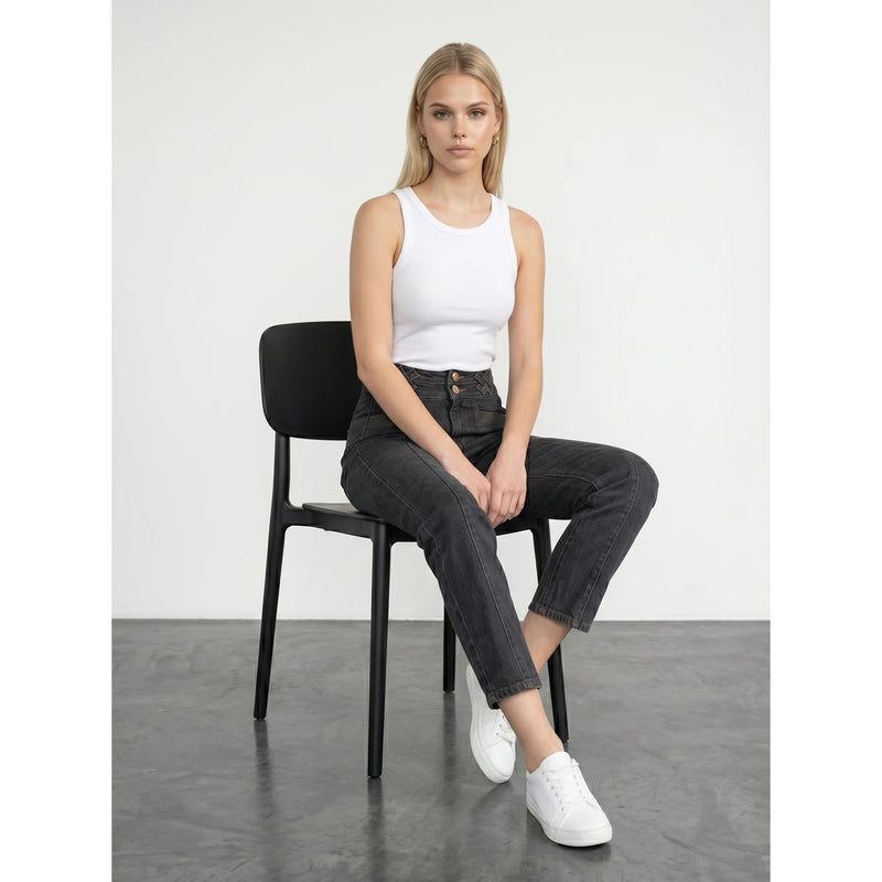 Charcoal Straight Leg Jeans | Montivo Pakistan