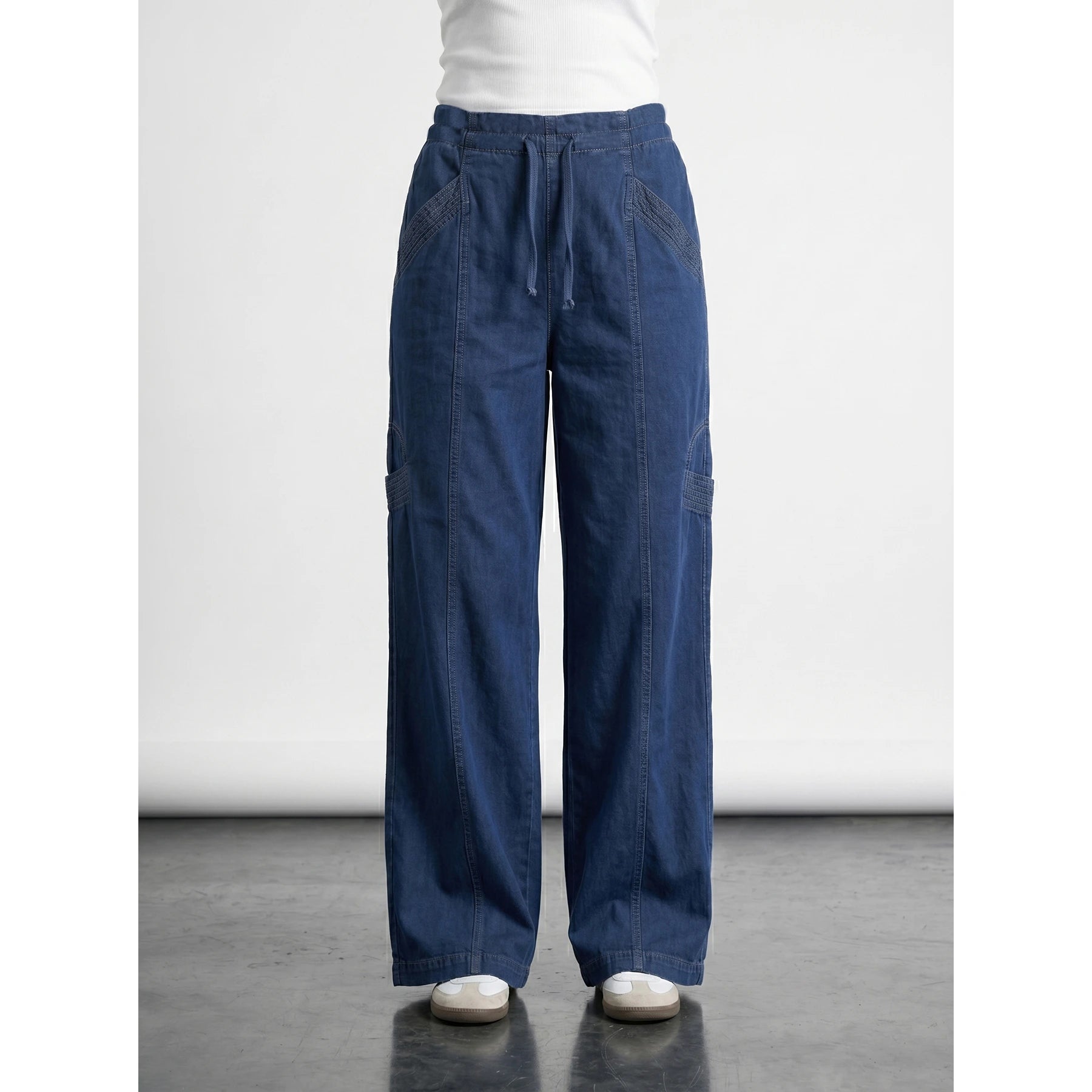 Blue Straight Leg Trousers | Montivo Pakistan