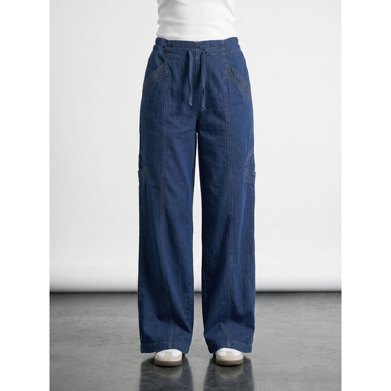 Blue Straight Leg Trousers | Montivo Pakistan