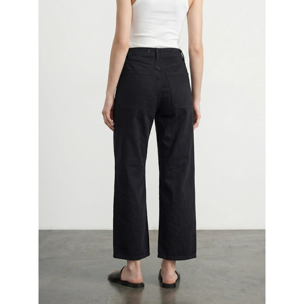 Black Cropped Wide Leg Jeans | Montivo Pakistan