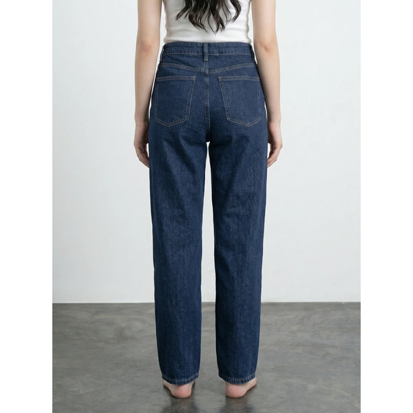 Dark Blue Front Seam Straight Jeans | Montivo Pakistan