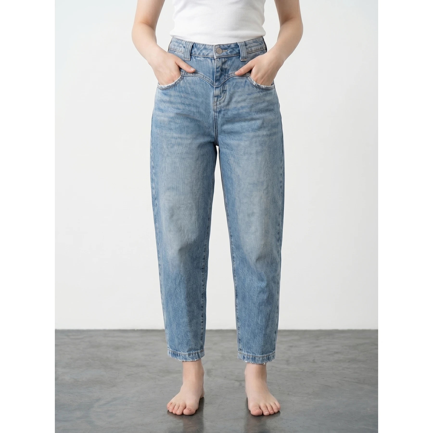 Light Blue Barrel Jeans | Montivo Pakistan