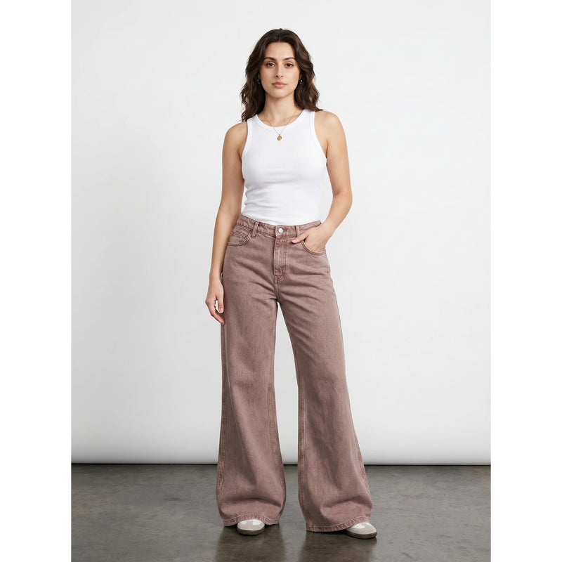 Rose Wide Leg Jeans | Montivo Pakistan