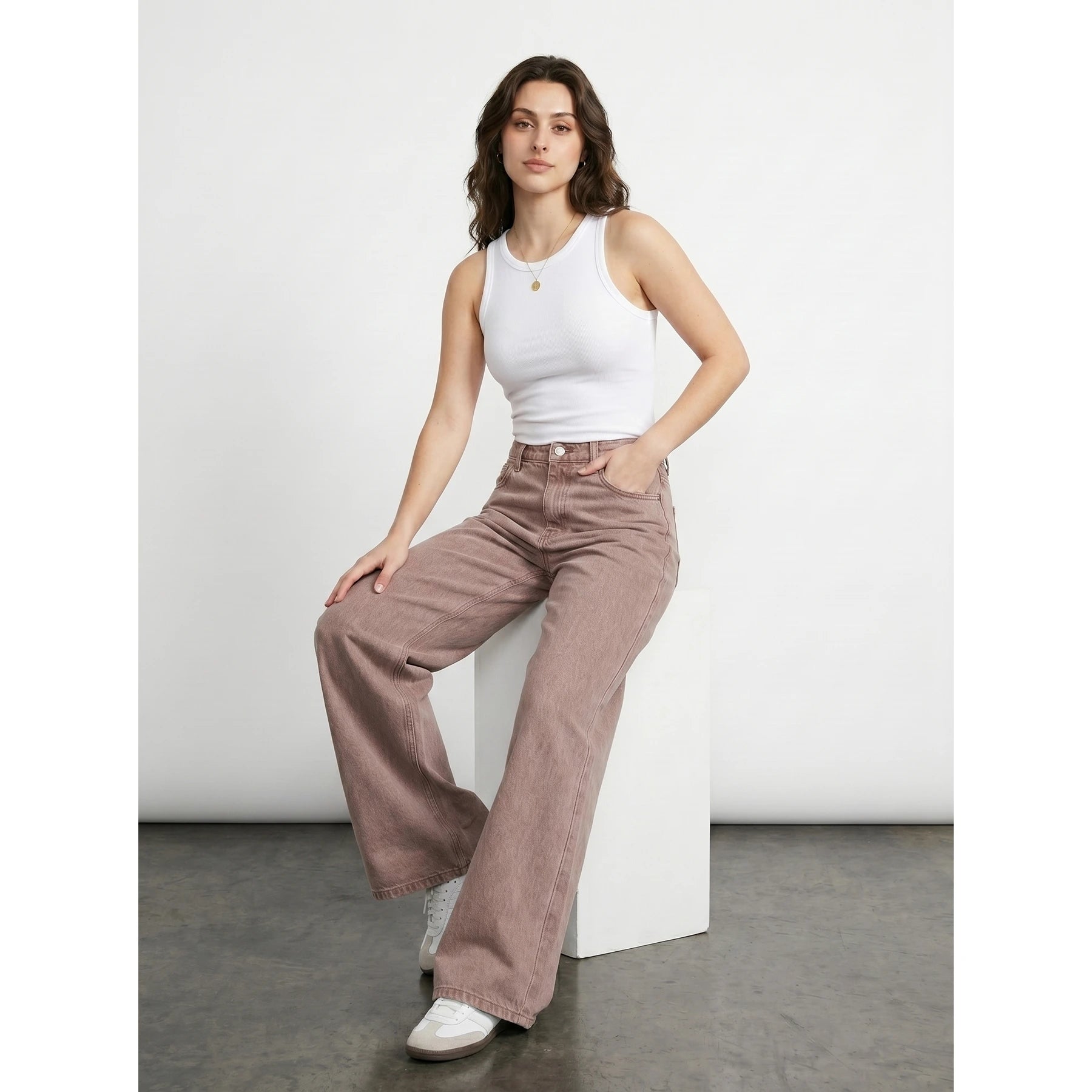 Rose Wide Leg Jeans | Montivo Pakistan