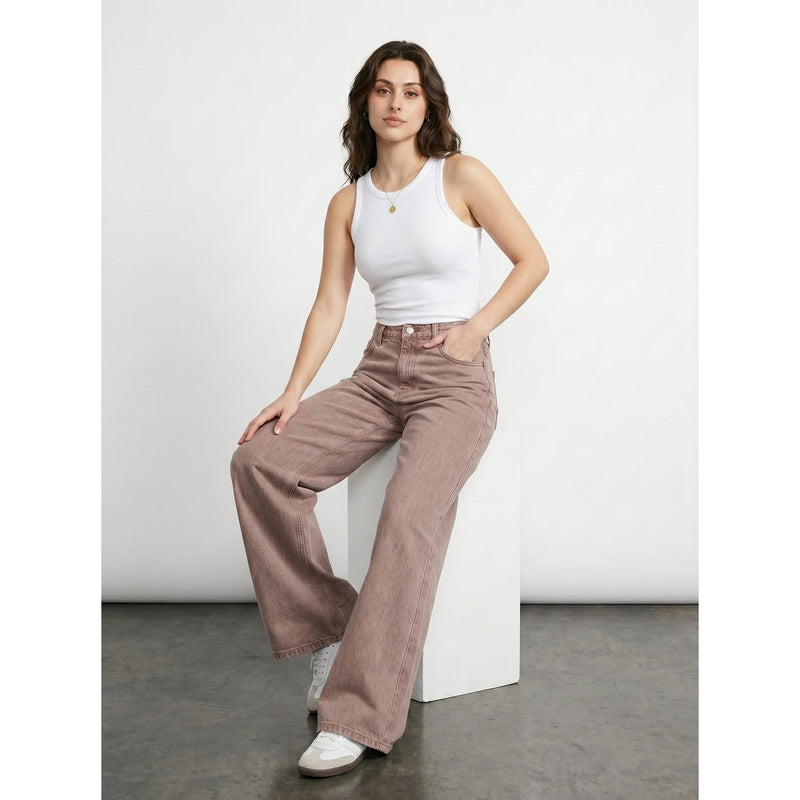 Rose Wide Leg Jeans | Montivo Pakistan