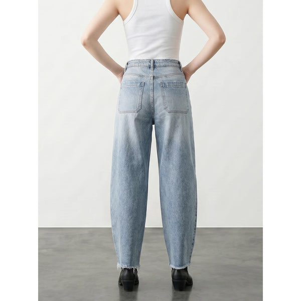 Light Blue Baggy Barrel Jeans | Montivo Pakistan