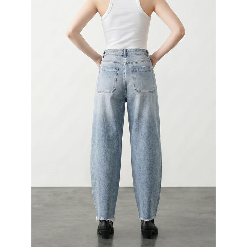 Light Blue Baggy Barrel Jeans | Montivo Pakistan