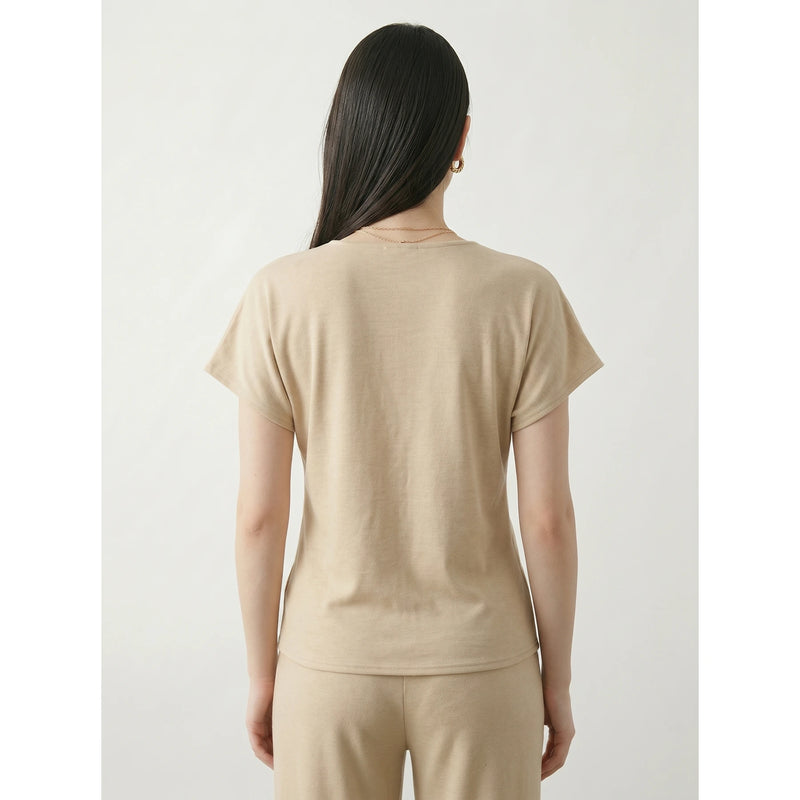 Wheat Interlock Button Down Top | Montivo Pakistan