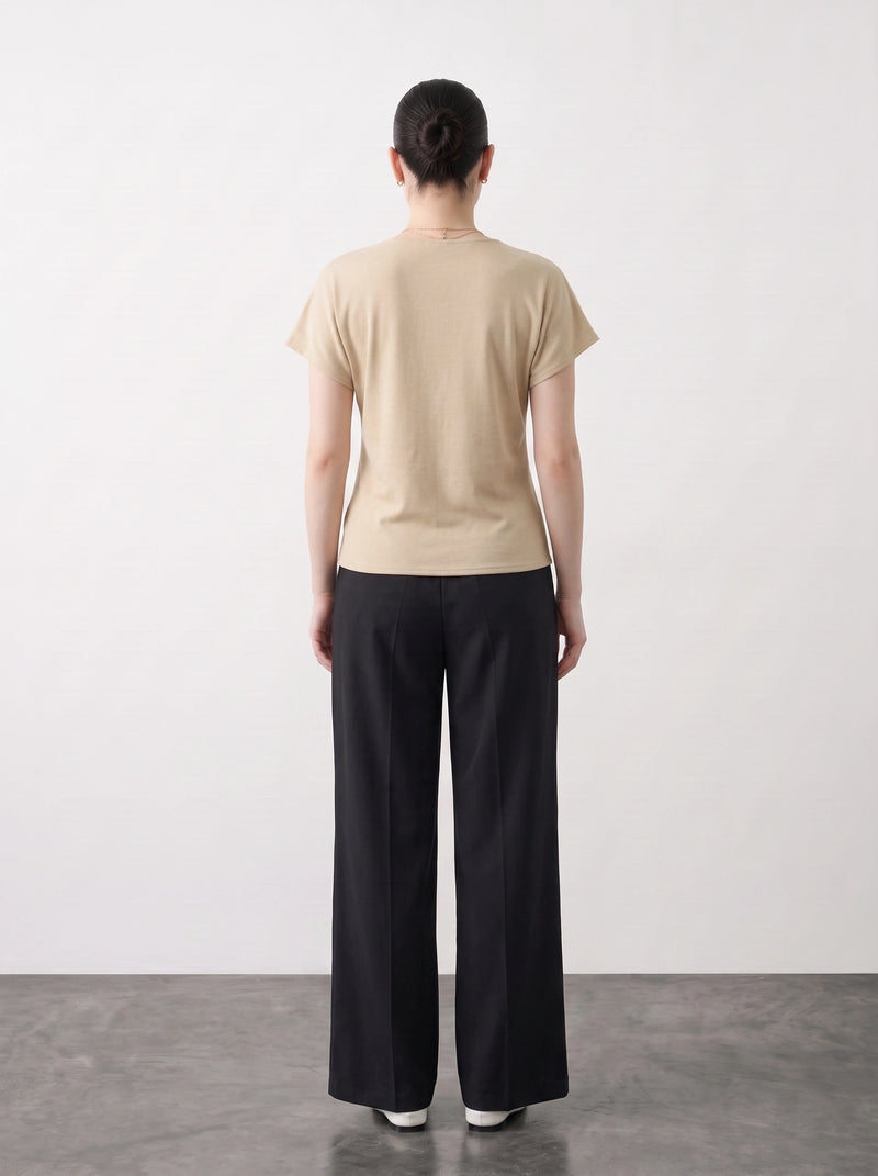Wheat Interlock Button Down Top | Montivo Pakistan