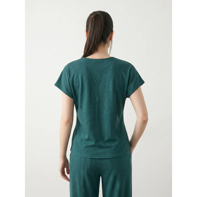 Teal Interlock Button Down Top | Montivo Pakistan