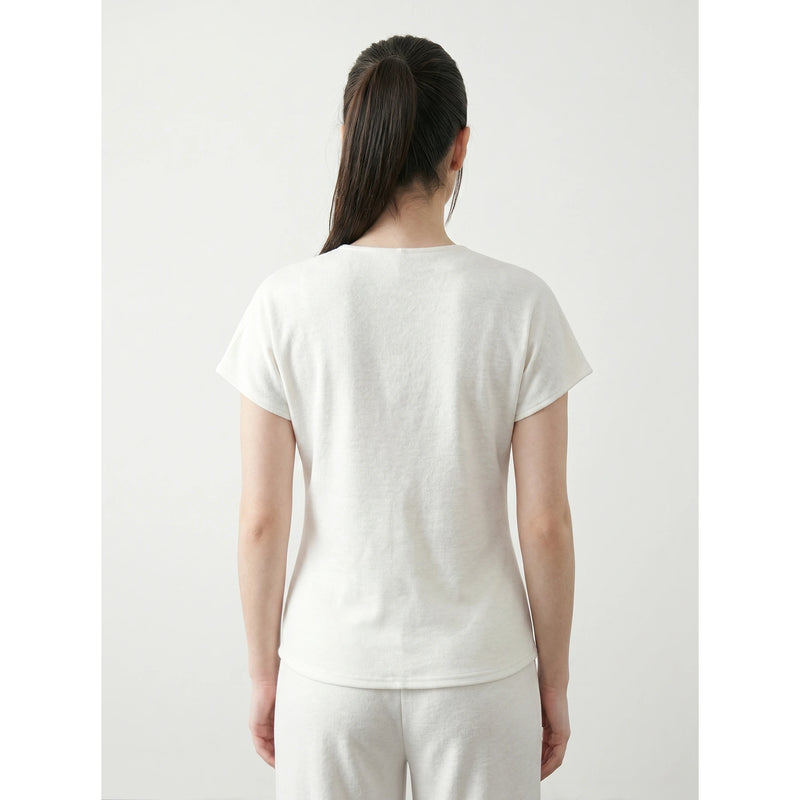 Off-White Interlock Button Down Top | Montivo Pakistan