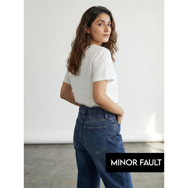 (Minor Fault) Blue Mom Loose Jeans | Montivo Pakistan