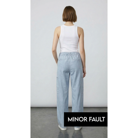 (Minor Fault) Light Blue Taper Denim Trousers | Montivo Pakistan