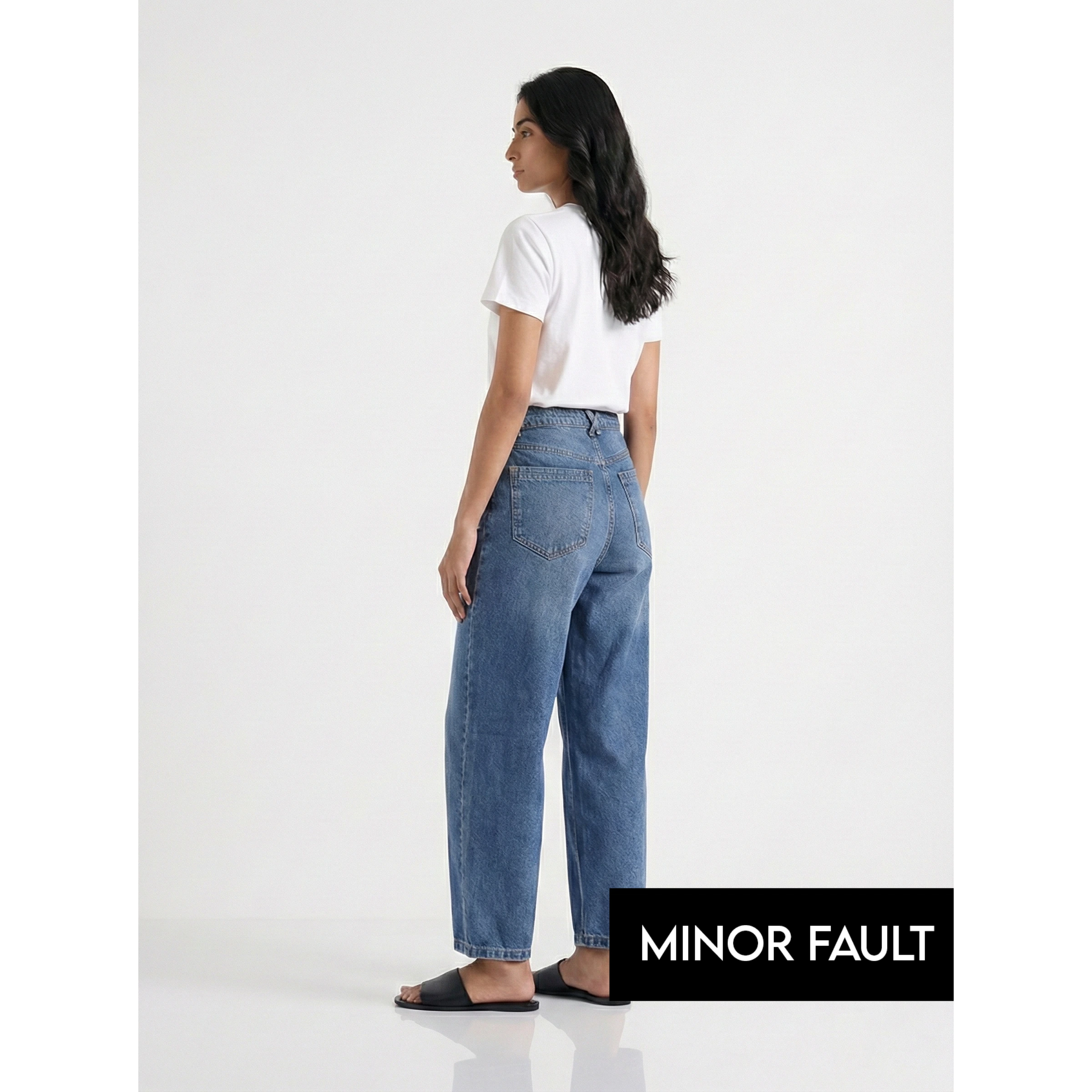 (Minor Fault) Vintage Blue Barrel Jeans | Montivo Pakistan