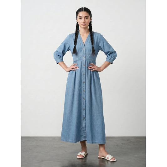 Light Blue Oversized Summer Dress | Montivo Pakistan