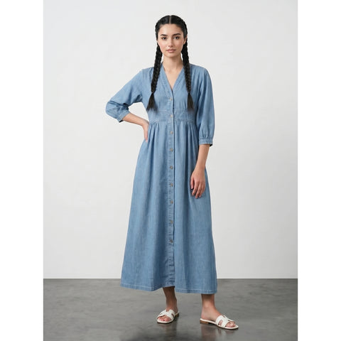 Light Blue Oversized Summer Dress | Montivo Pakistan