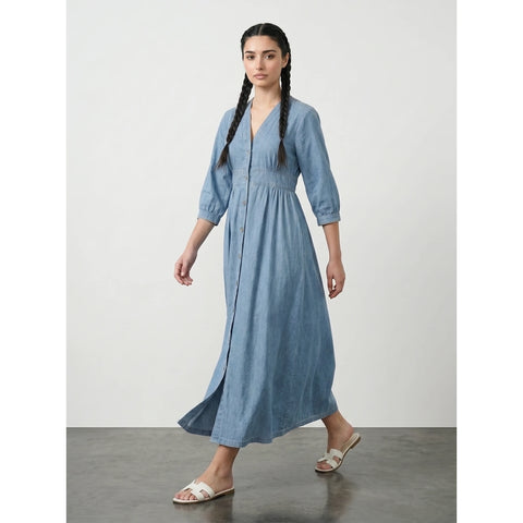Light Blue Oversized Summer Dress | Montivo Pakistan