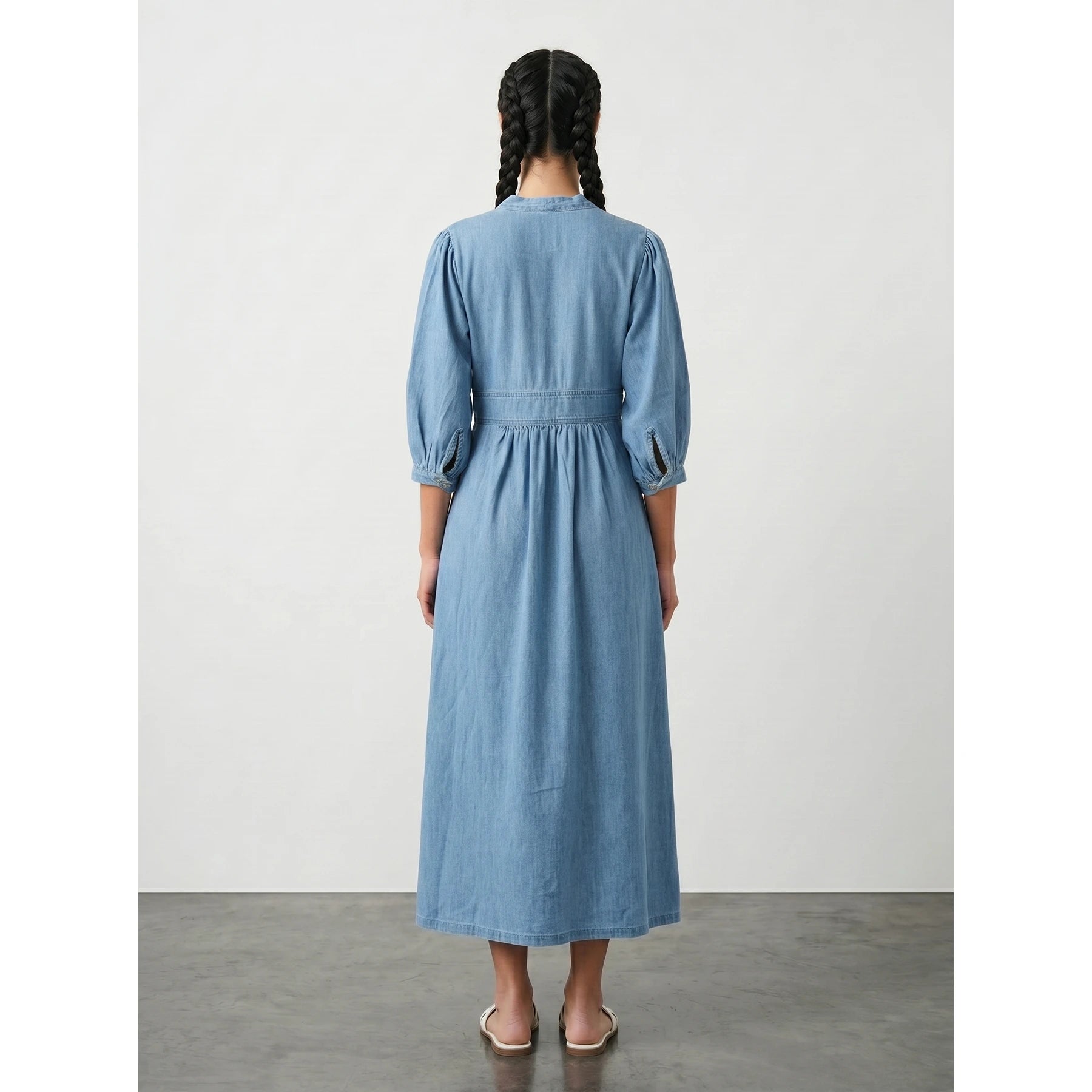 Light Blue Oversized Summer Dress | Montivo Pakistan