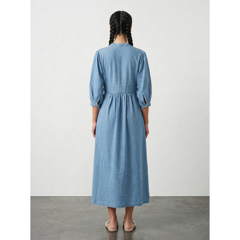 Light Blue Oversized Summer Dress | Montivo Pakistan