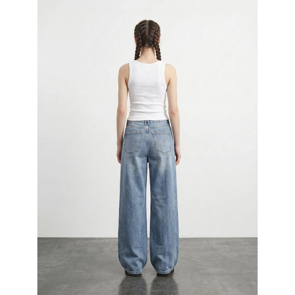 Light Blue Extra Wide Leg Jeans