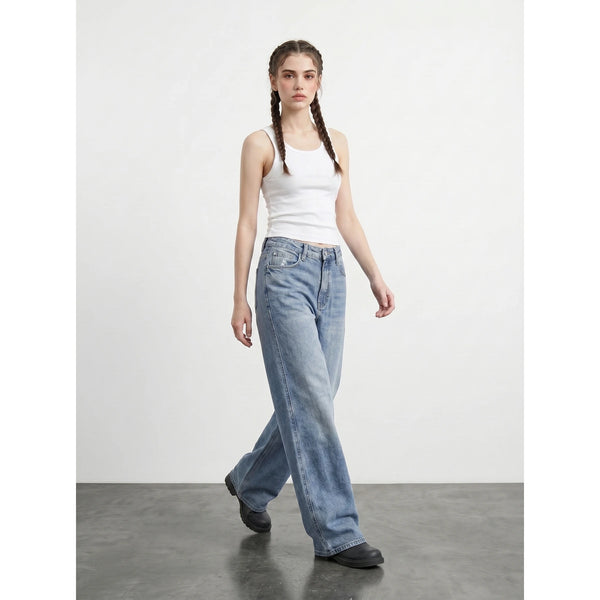 Light Blue Extra Wide Leg Jeans