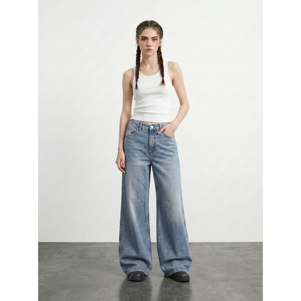 Light Blue Extra Wide Leg Jeans
