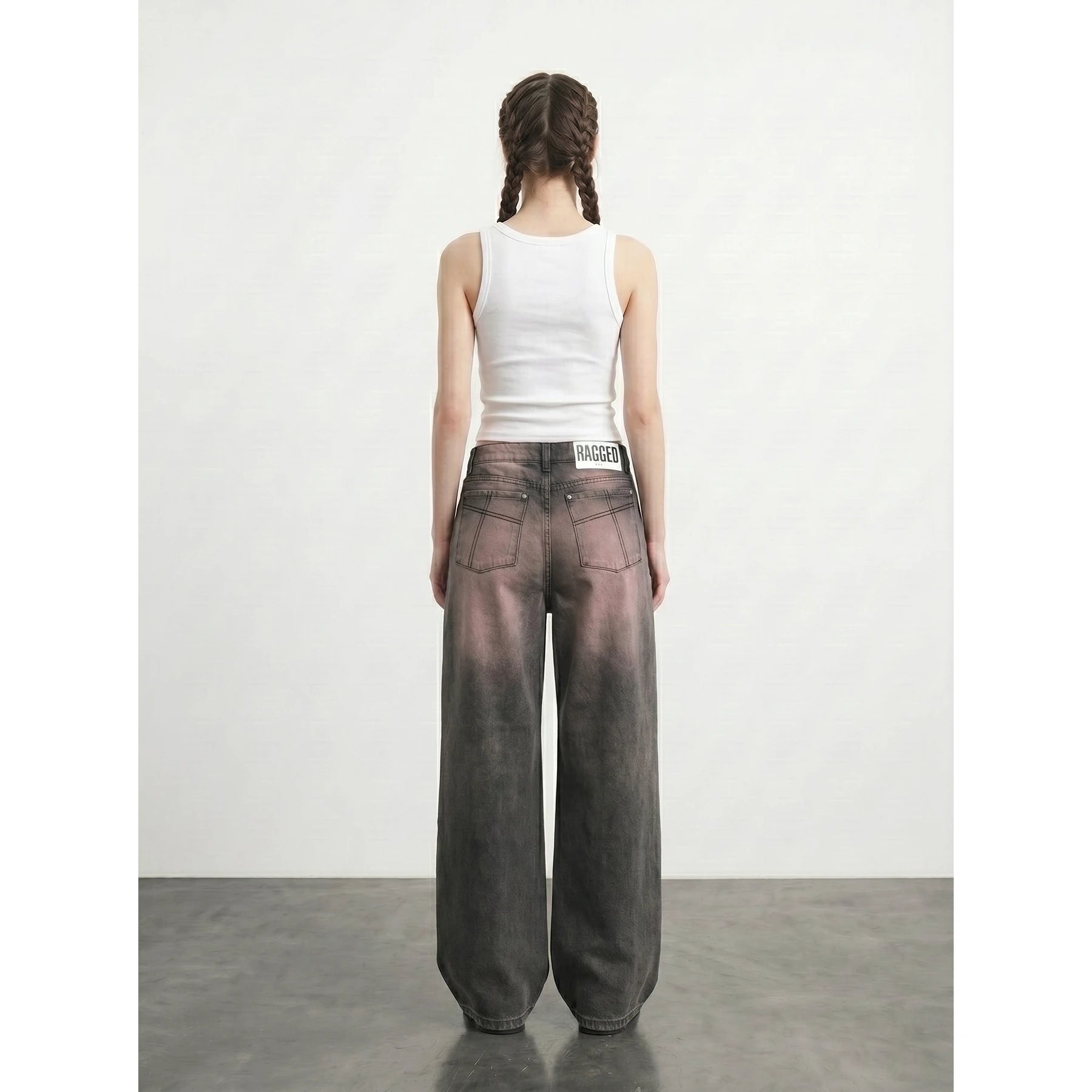Vintage Charcoal Baggy Jeans