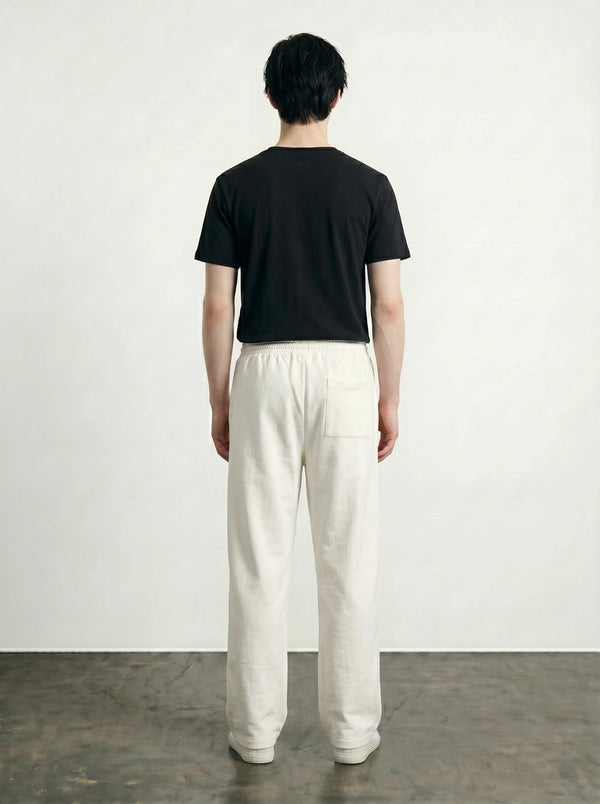 Off-White Front Seam Straight Leg Trousers | Montivo Pakistan