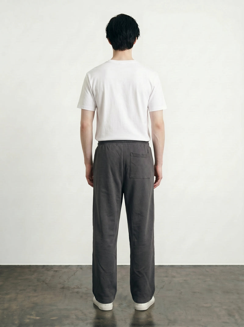Dark Grey Front Seam Straight Leg Trousers | Montivo Pakistan
