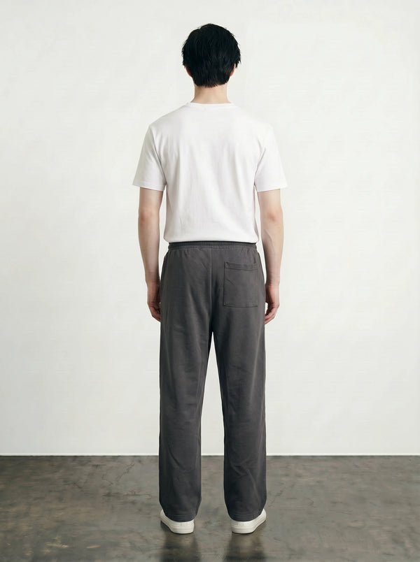 Dark Grey Front Seam Straight Leg Trousers | Montivo Pakistan
