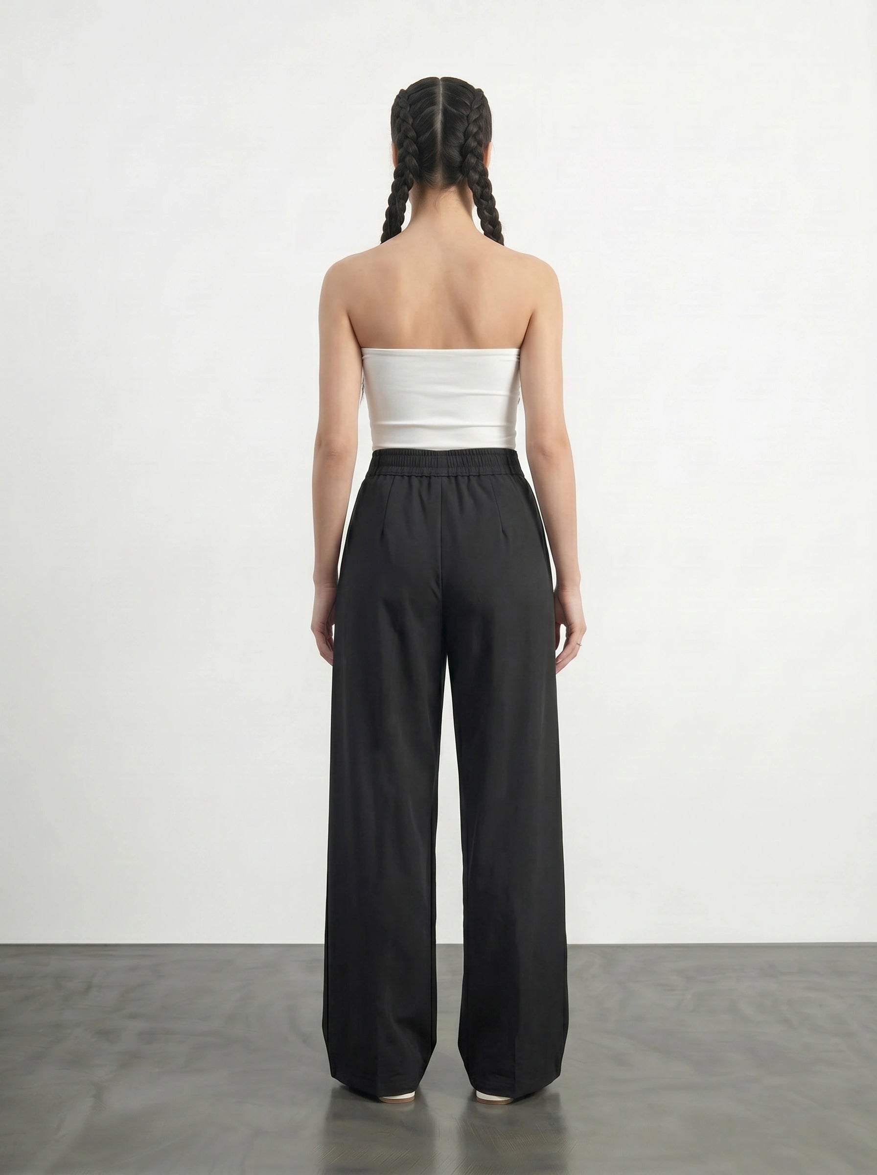 Black Light Weight Wide Leg Pants | Montivo Pakistan